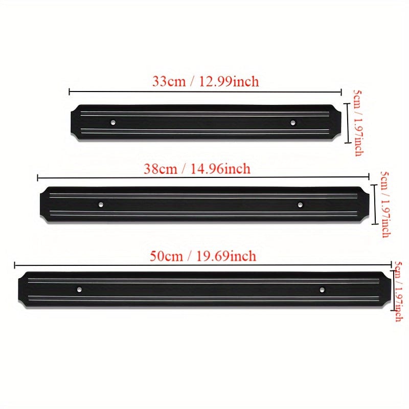 Porte-couteaux Magnétique Mural 60 Cm – Acier Inoxydable, Facile à Installer, Pour Rangement Cuisine