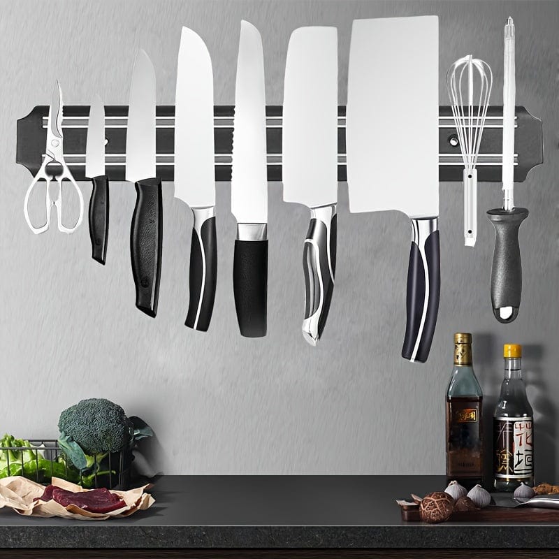 Porte-couteaux magnétique mural - Range-couteaux magnétique puissant pour cuisine - Support couteaux magnétique créatif - Accessoire cuisine