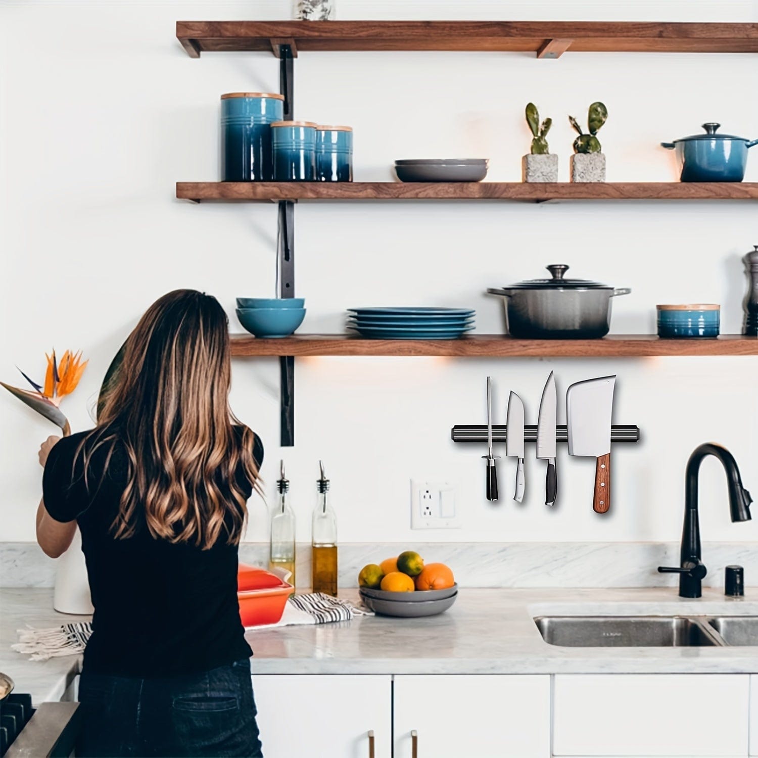 MAGICLULU Support Magnétique De Cuisine Rangement Pour Ustensiles Et