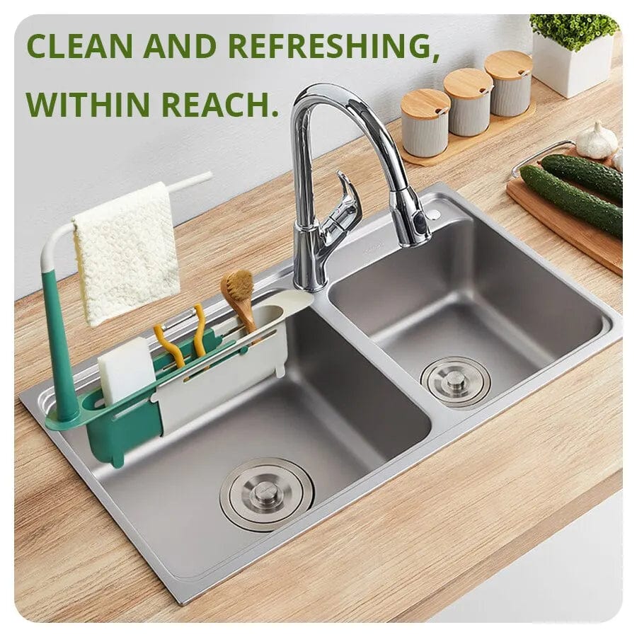 Porte-éponge Rétractable pour Évier de Cuisine