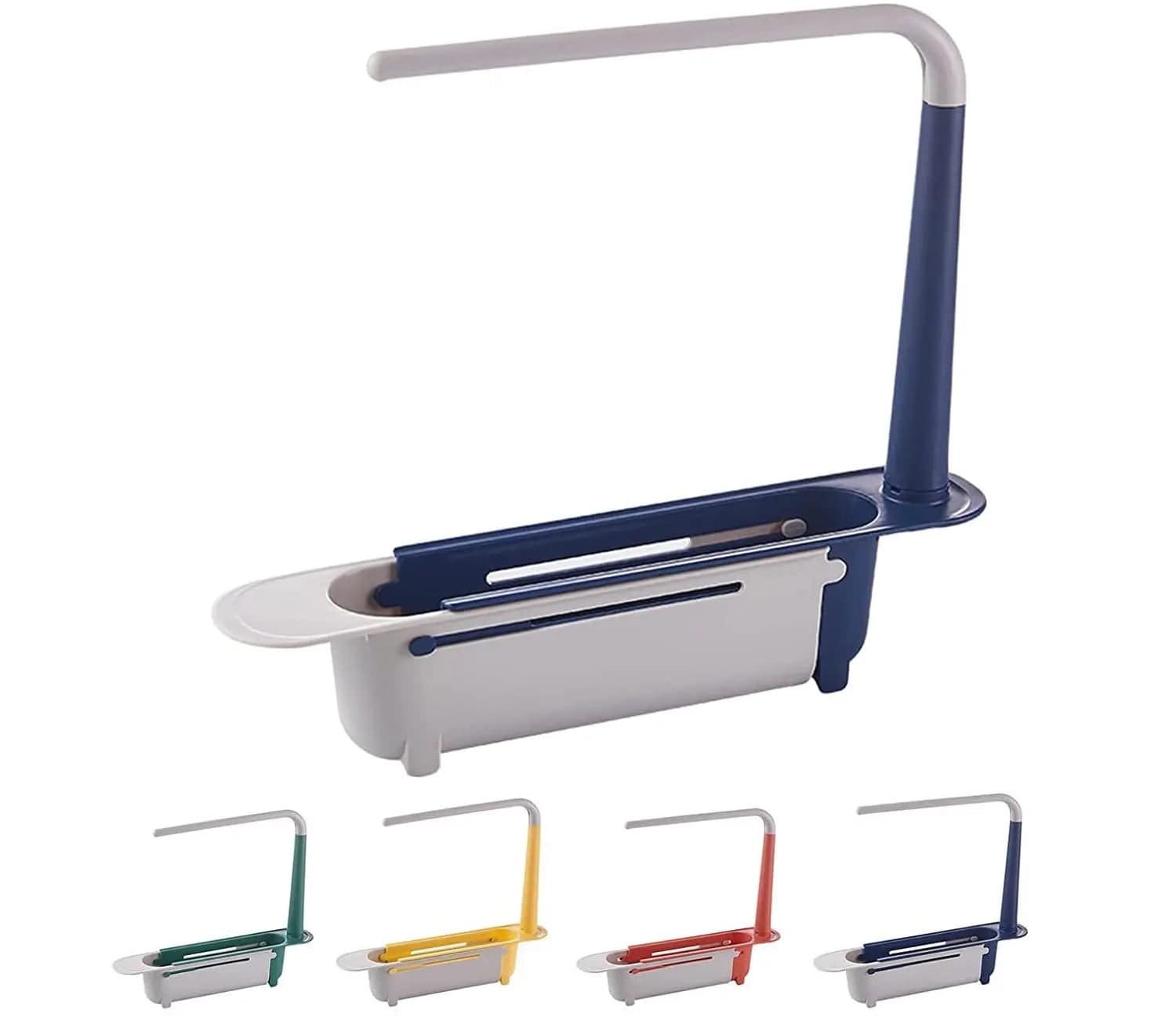 Porte-éponge Rétractable pour Évier de Cuisine blue