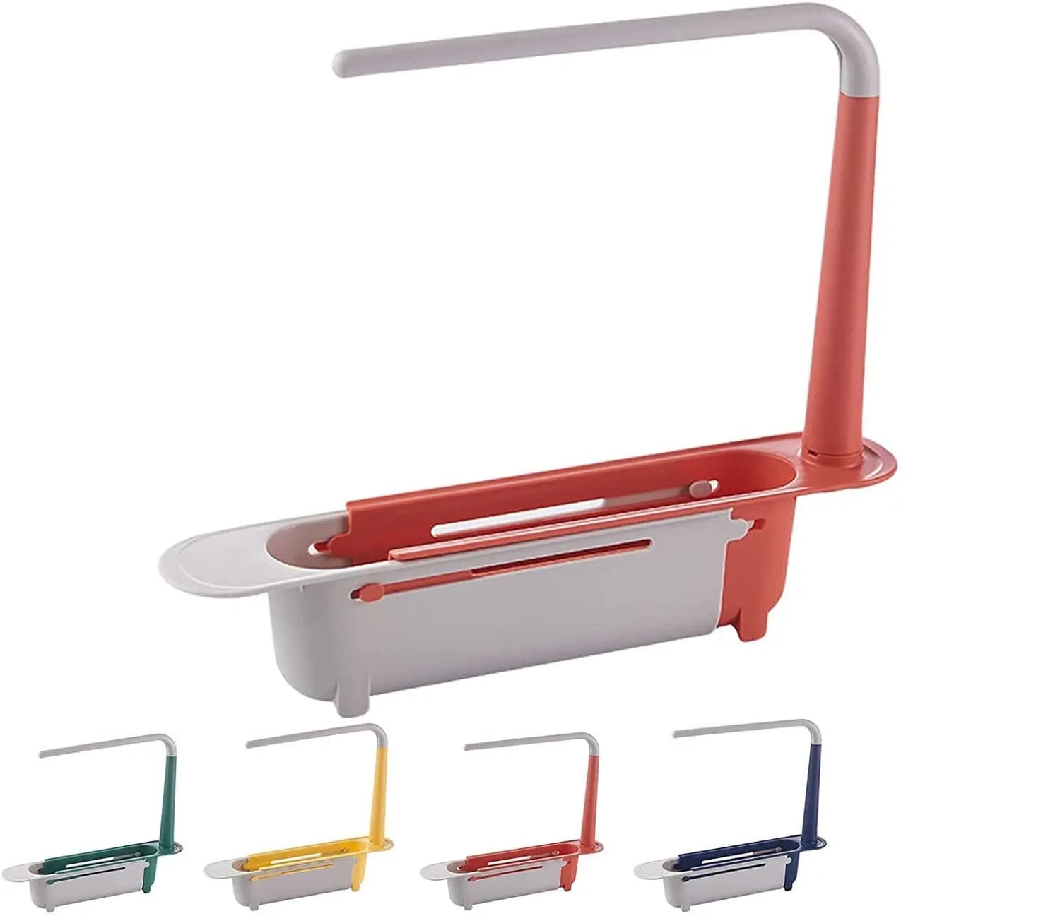 Porte-éponge Rétractable pour Évier de Cuisine red