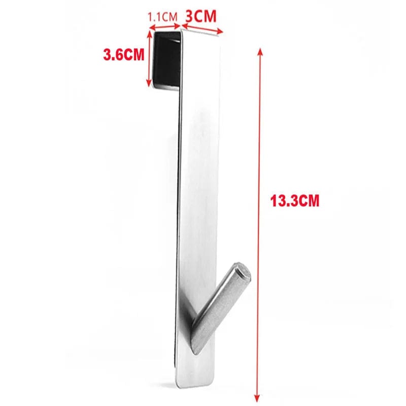 Porte-serviettes mural en acier inoxydable en forme de S - Noir