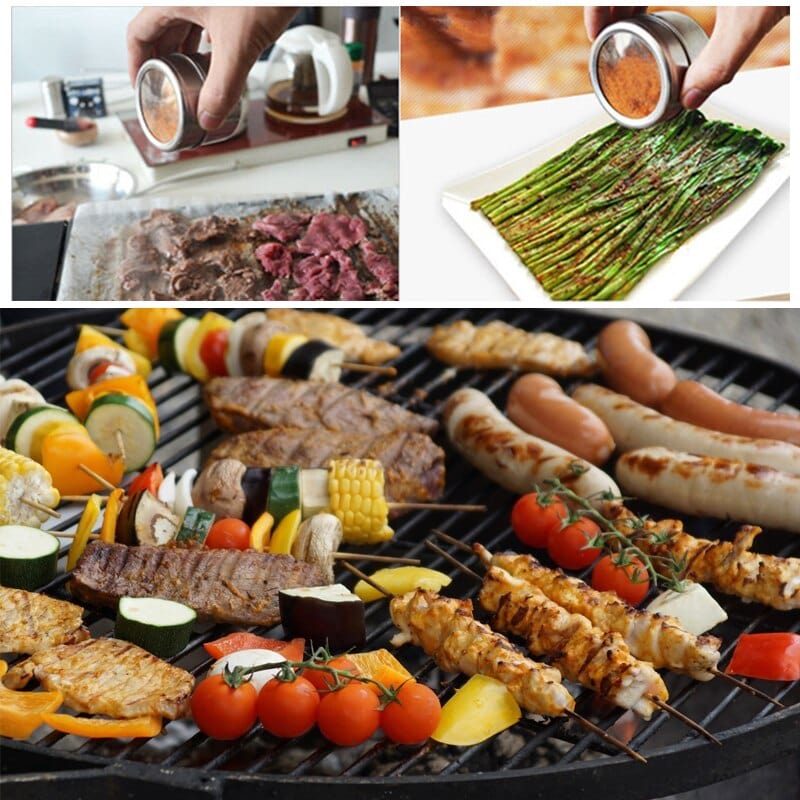 Pots de conservation en métal pour Épices et Aliments moulus