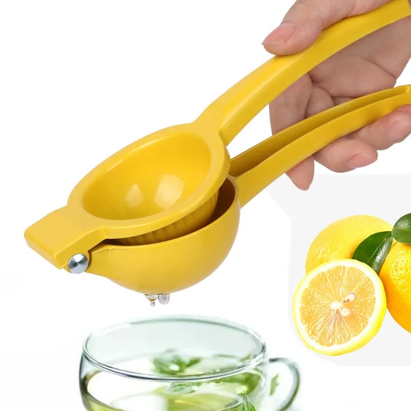 Presse Agrumes Manuel en Aluminium pour Jus de Citron & Orange Yellow