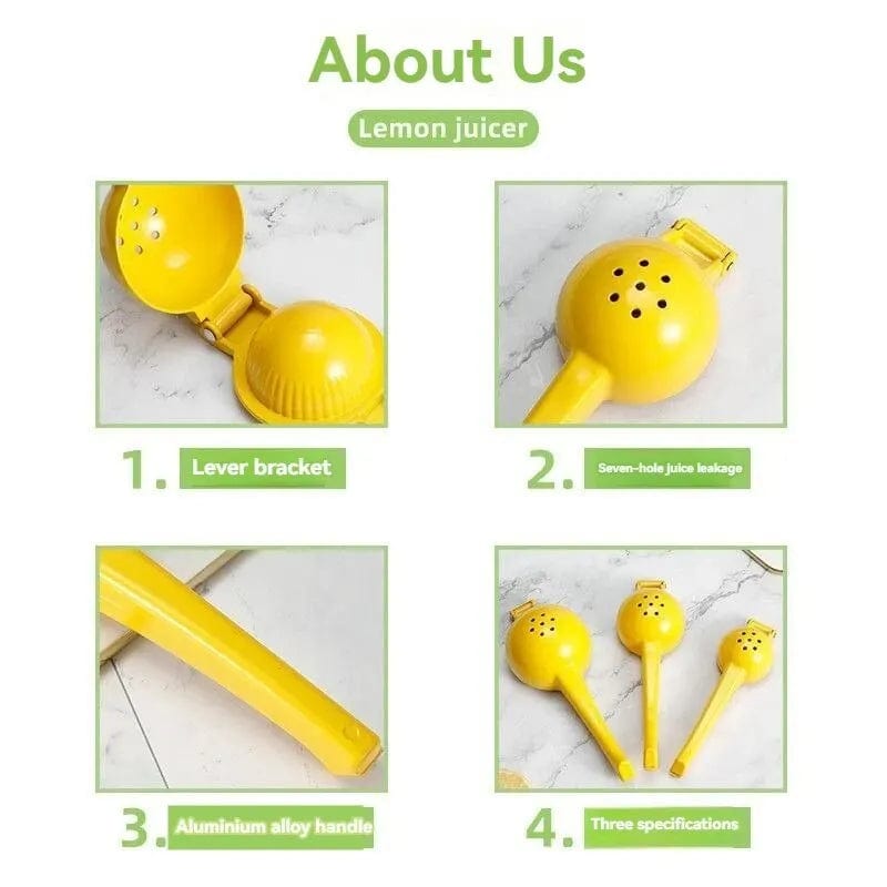 Presse-citron manuel coloré - Extracteur de jus compact yellow