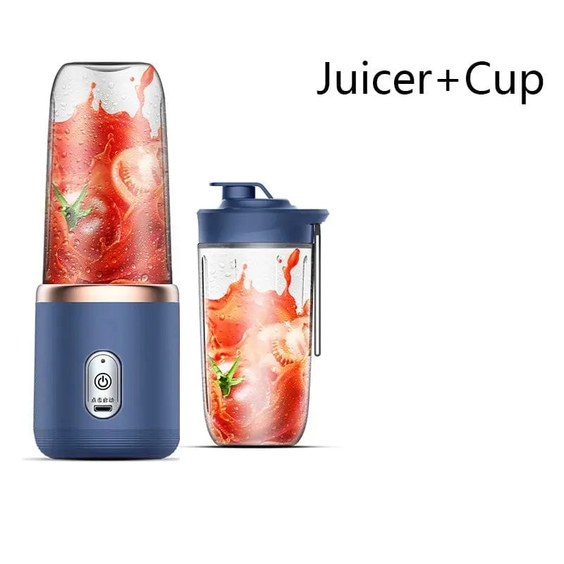 Presse-Jus Portable Électrique Multifonction 300ML - Bleu/Rose Blue juicer  Cup