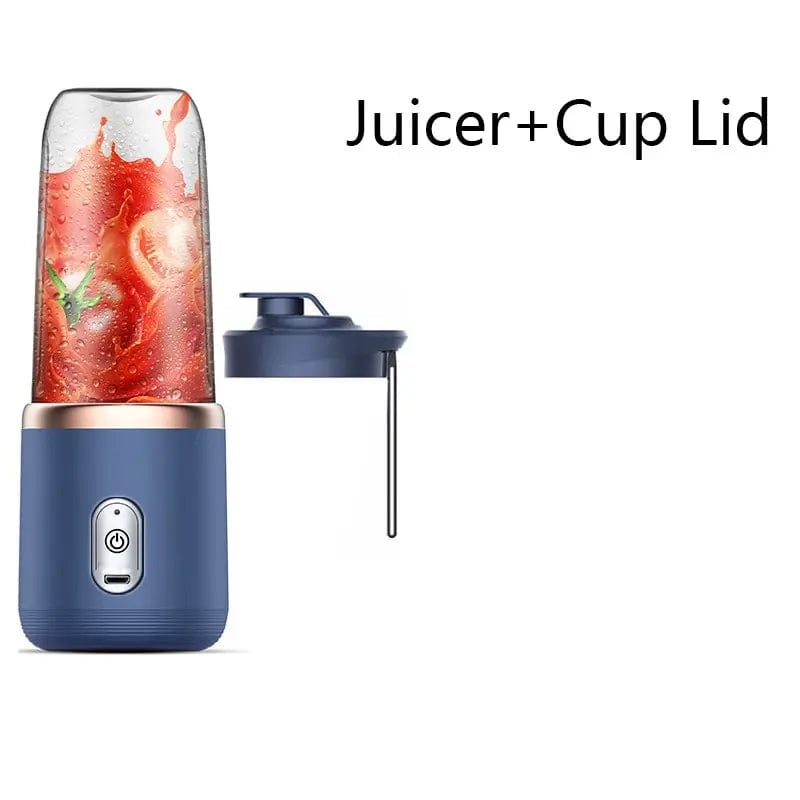 Presse-Jus Portable Électrique Multifonction 300ML - Bleu/Rose Blue juicer lid