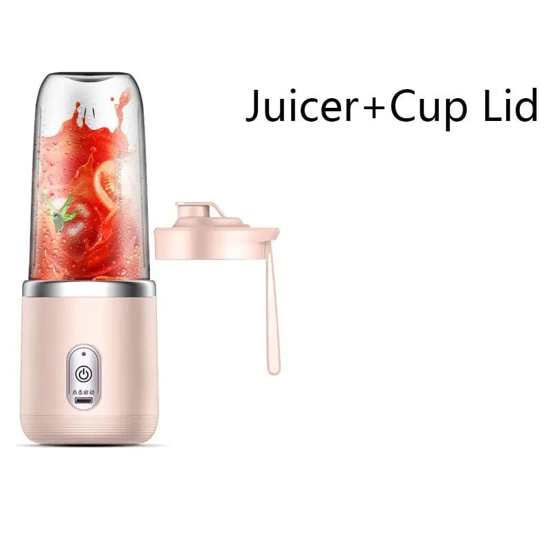 Presse-Jus Portable Électrique Multifonction 300ML - Bleu/Rose Pink juicer lid