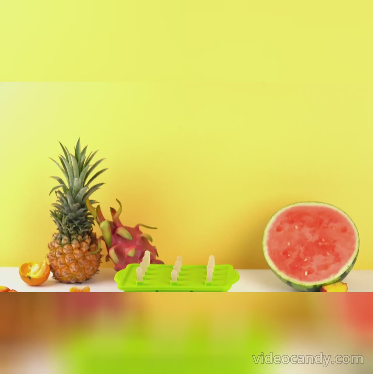 Moule à glace en silicone avec bâtonnets en bois