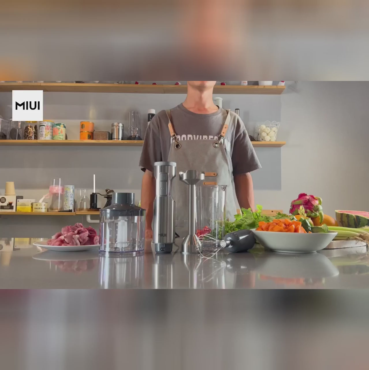 Mixeur Plongeant Puissant à 14 Vitesses