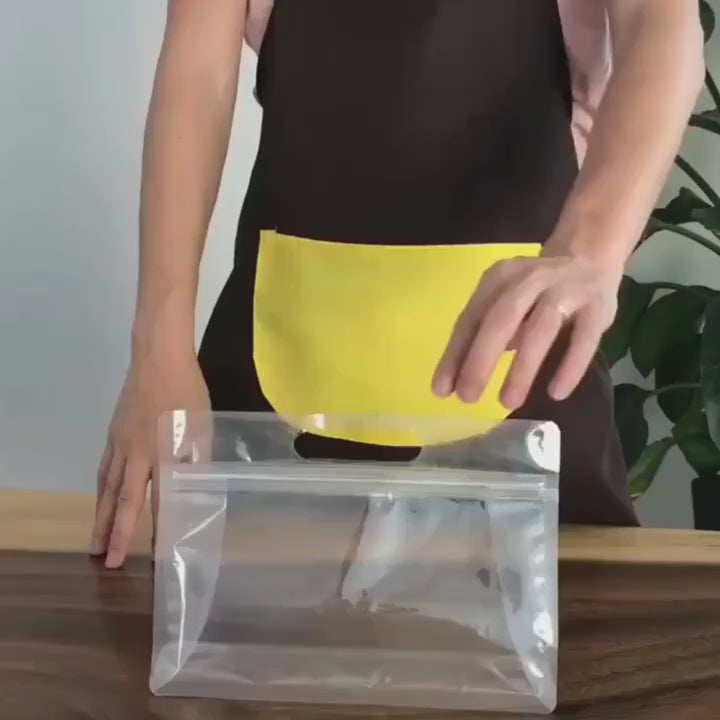 Lot de 50 sacs de conservation avec poignée pour aliments et ingrédients