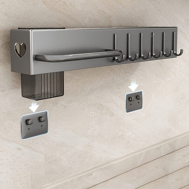 Range-couteaux mural multi-fonctionnel pour ustensiles de cuisine