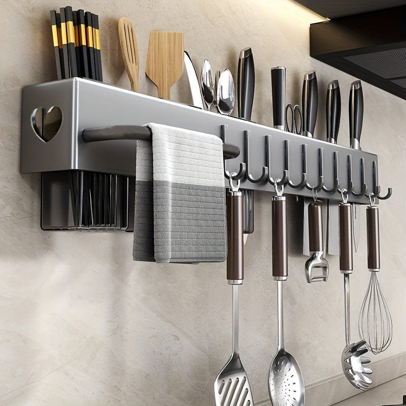 Range-couteaux mural multi-fonctionnel pour ustensiles de cuisine