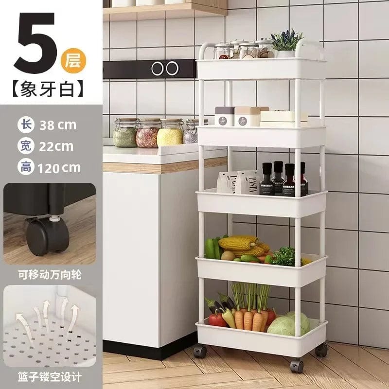 Rangement multi-étages pour la cuisine, le sol, la chambre de bébé, les snacks, la salle de bain A5