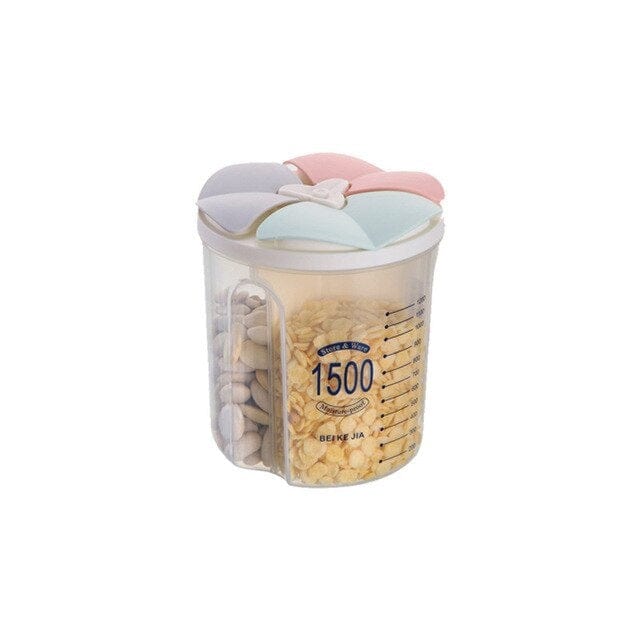 Récipients de conservation et stockage multi-compartiments 1500 ml | 3 compartiments