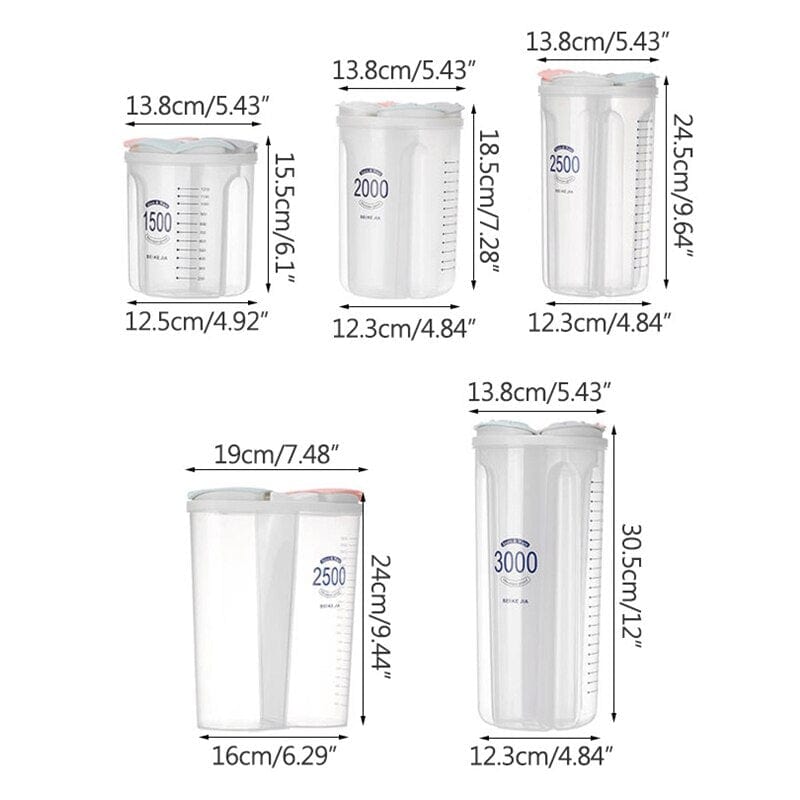 Récipients de conservation et stockage multi-compartiments