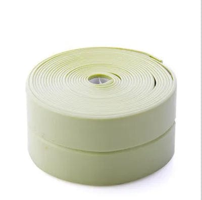 Ruban d'étanchéité adhésif pour salle de bain et cuisine Vert / 1 m x 3.8 cm