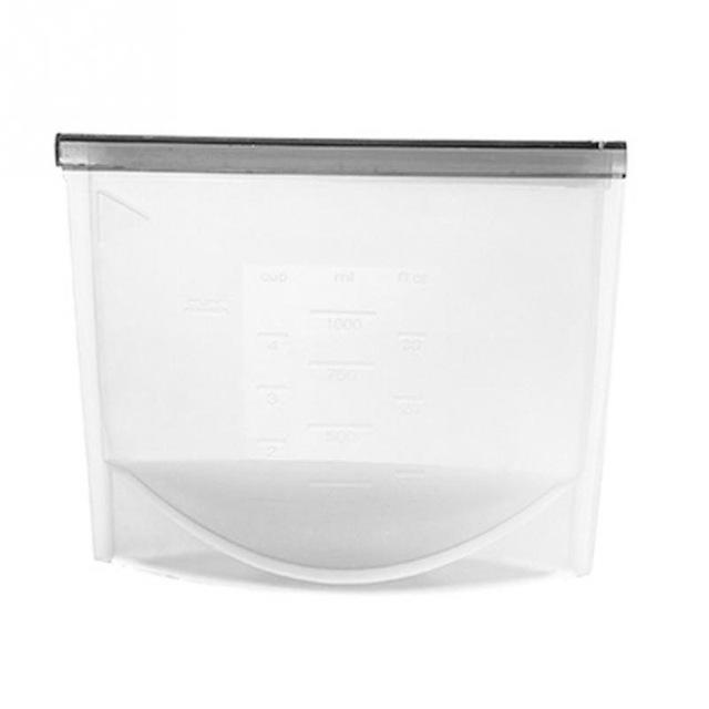 Sachets pour Congélation en silicone (réutilisables) 1.5 / Transparent