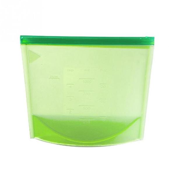 Sachets pour Congélation en silicone (réutilisables) 1.5 / Vert