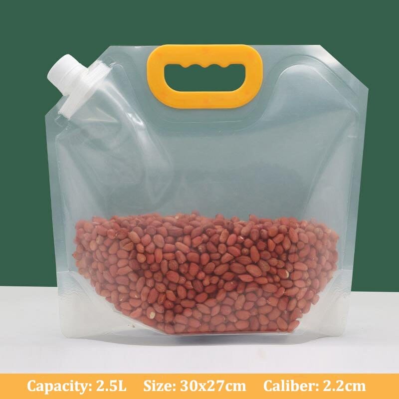 Sacs de Conservation avec poignée et verseur refermable