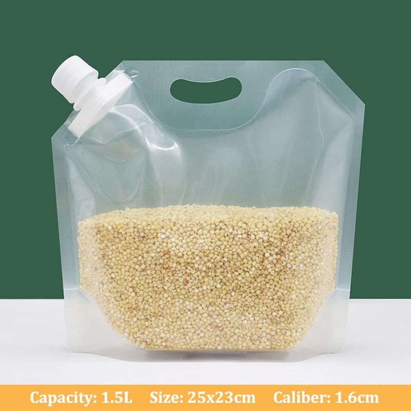 Sacs de Conservation avec poignée et verseur refermable