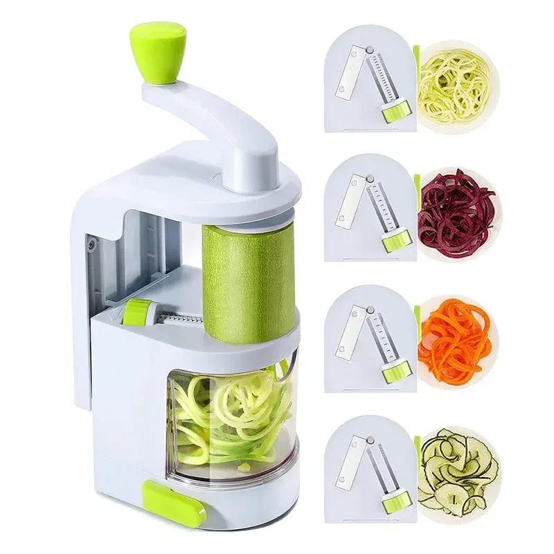 Spiraliseur de Légumes 4-en-1 avec Ventouse - Coupeur Zucchini White