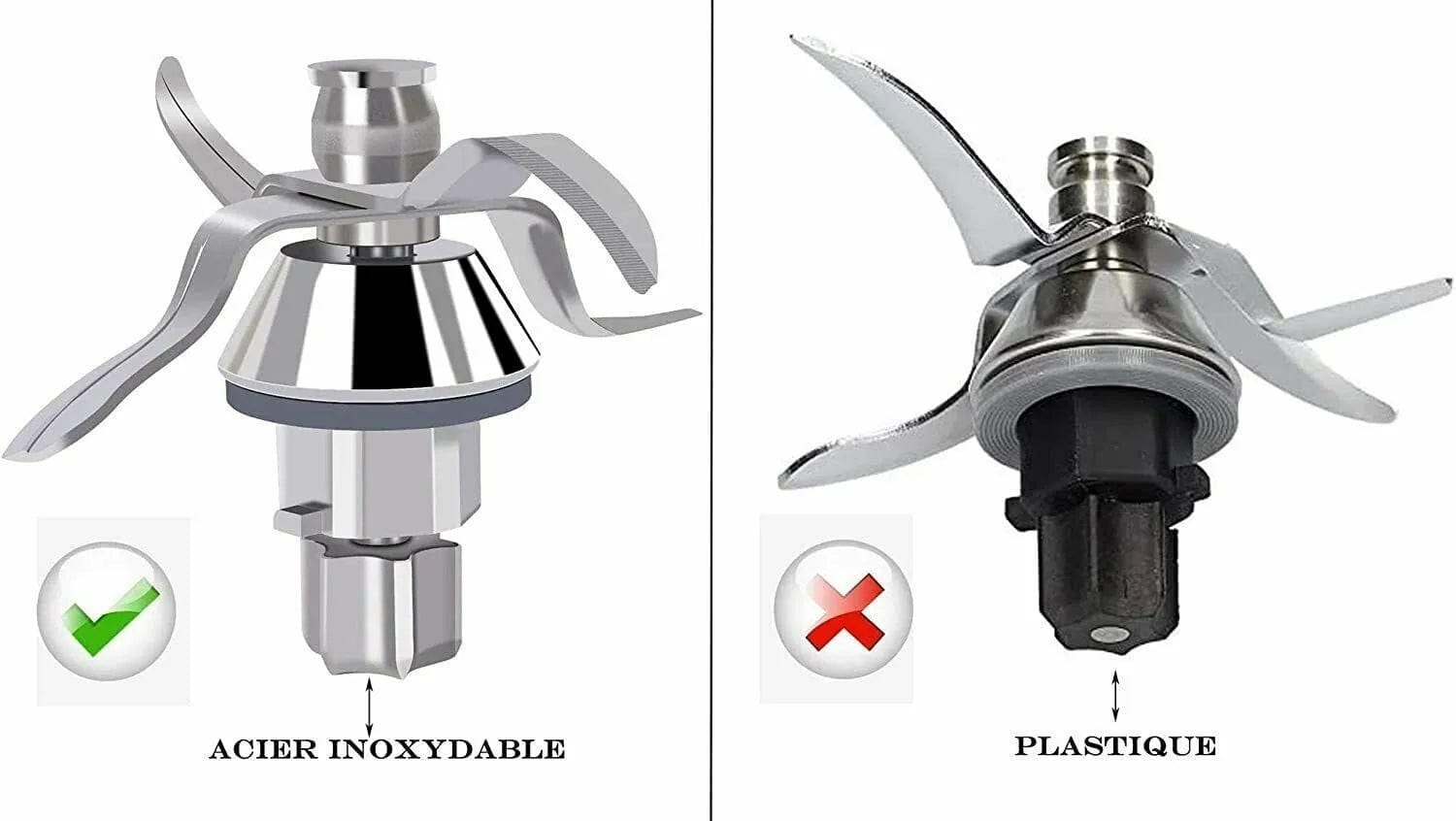 Stainless Steel Replacement Blade For Vorwerk Thermomix TM31, Quick And Quiet Operation, Suitable For Daily Use In TM31 Series 6 Brown