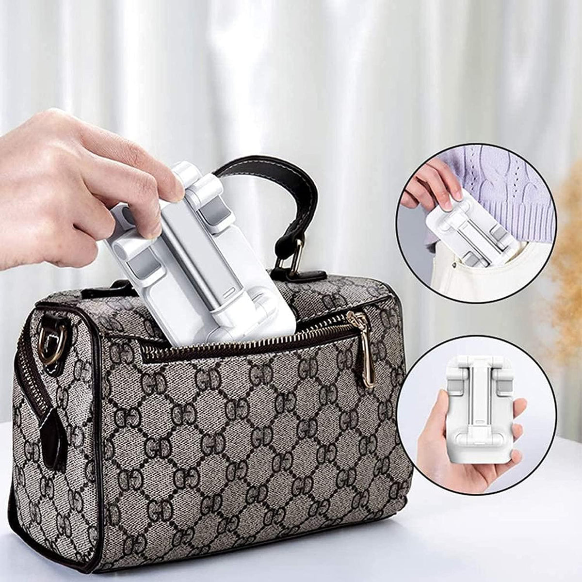 Support Smartphone et Tablette Compact Pliable et Ajustable