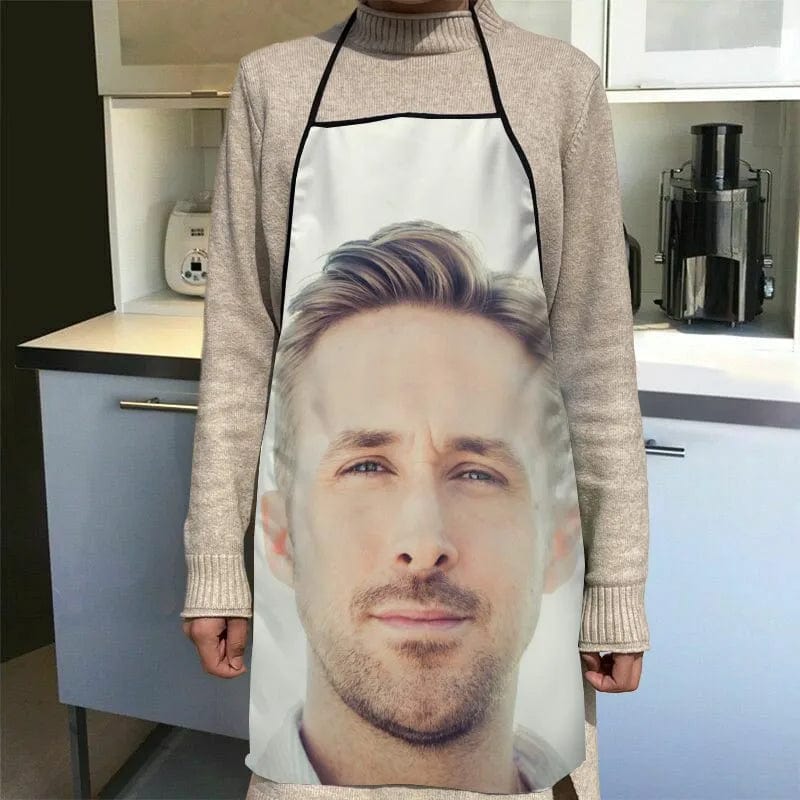 Tablier Cuisine Imprimé Ryan Gosling - Accessoires Chef Waiter - 50x75cm, Oxford Cloth - SQPILLW 11 / 68x95cm