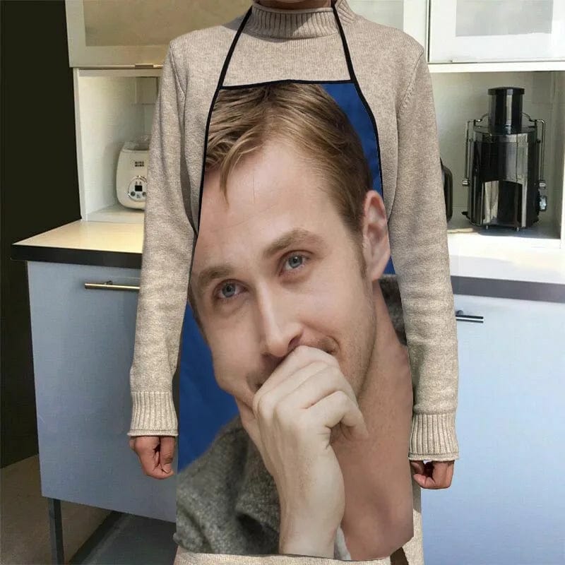 Tablier Cuisine Imprimé Ryan Gosling - Accessoires Chef Waiter - 50x75cm, Oxford Cloth - SQPILLW 7 / 68x95cm