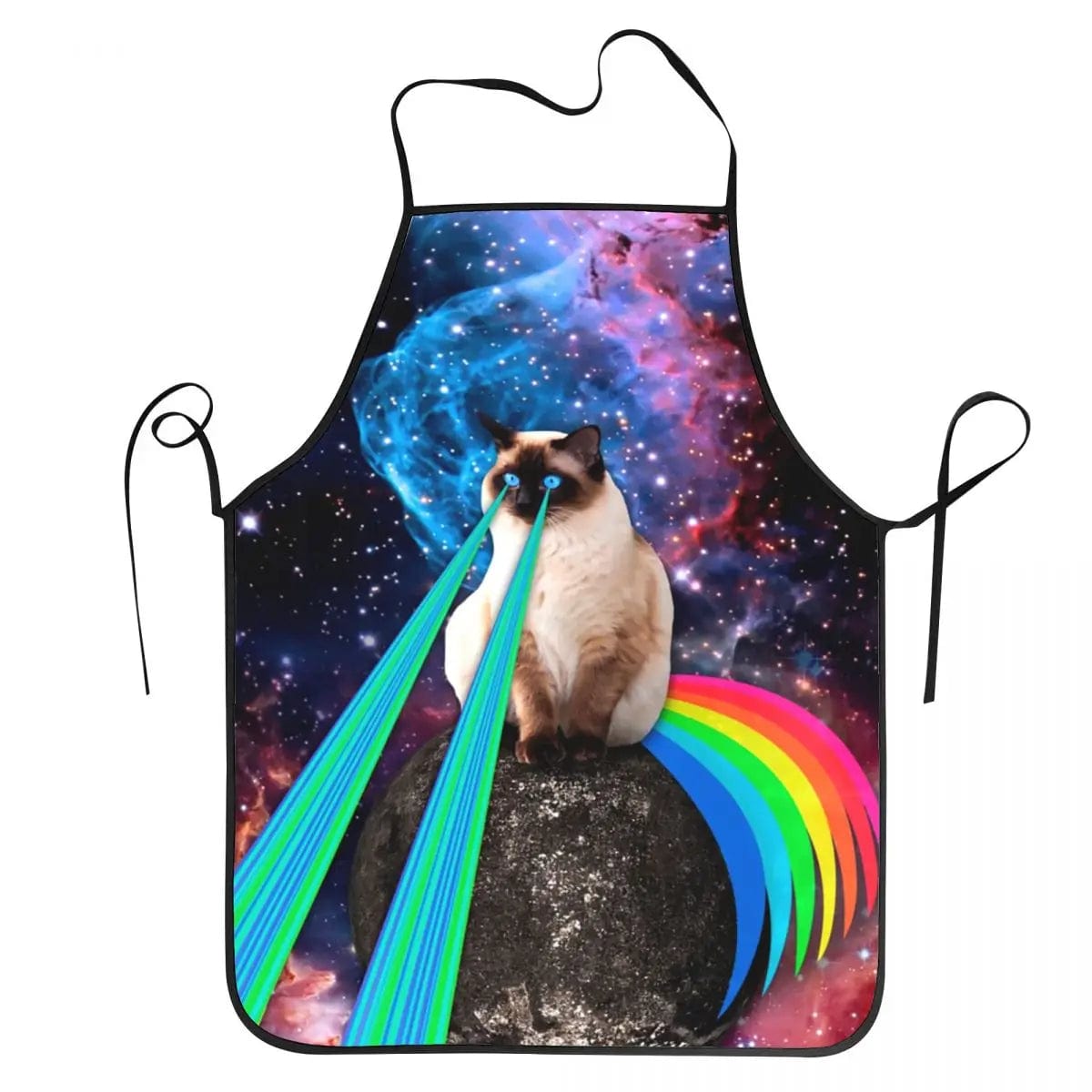 Tablier de cuisine chat spatiale pizza - Drôle pour hommes et femmes