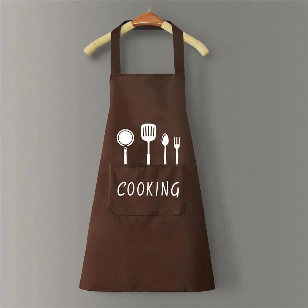 Tablier de Cuisine Classique "Cooking" en PVC Imperméable