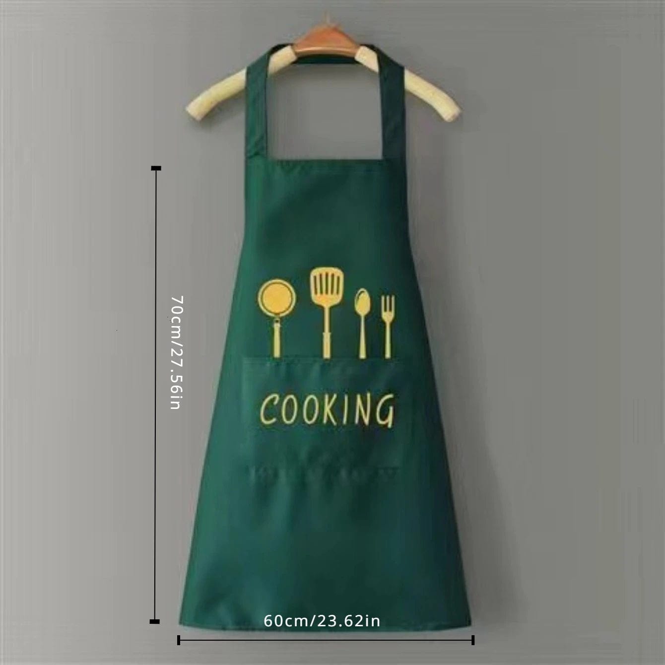 Tablier de Cuisine Classique "Cooking" en PVC Imperméable
