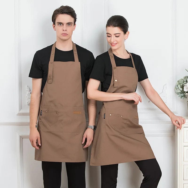 Tablier de Cuisine Confortable pour Femme/Homme - Polyester, Style Coréen - Idéal Grill, Restaurant, Bar - Unisexe