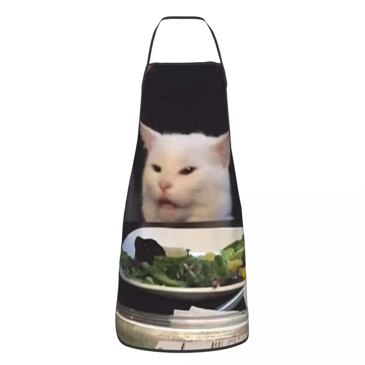 Tablier Cuisine Unisex Woman Yelling At A Cat Meme - Pour Hommes et Femmes 1 / Adult Size 72x52 cm