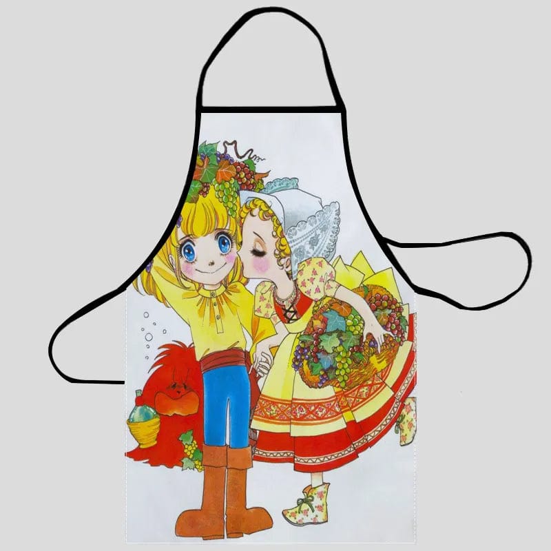 Tablier de Cuisine Oxford en Tissu pour Femmes - Tablier de Nettoyage Maison avec Poche 4 / 68X95cm