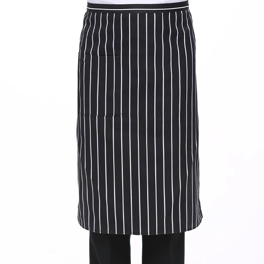 Tablier de Cuisine Rayé Réglable pour Adulte - Idéal pour Restaurant, Camping et Cuisine B-heibaitiao