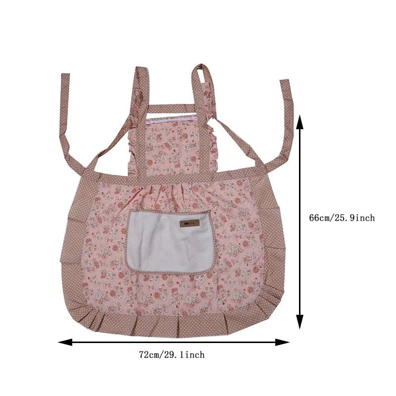 Tablier de cuisine vintage rétro années 50 traditionnel rose