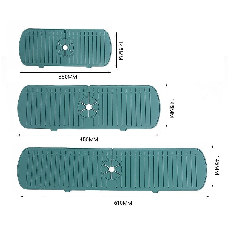 Tapis d'évier en silicone 35/45/65cm - Protection évier cuisine green / 35CM