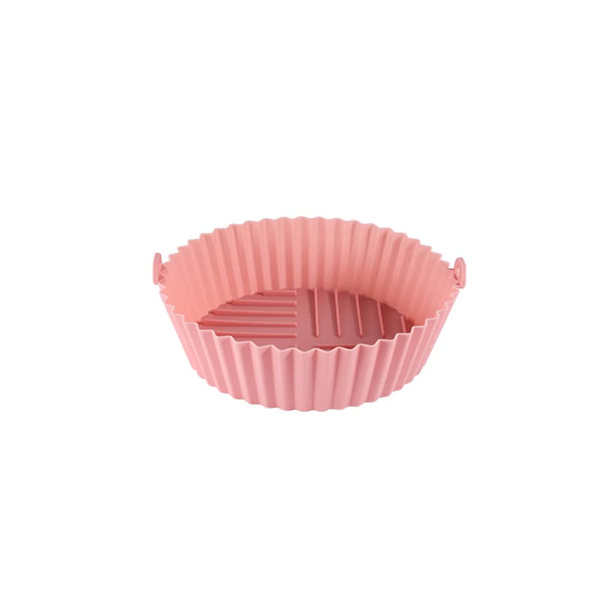 Tapis de Cuisson en Silicone pour Air Fryer - Facile à Nettoyer et Résistant à Haute Température - Modèle Circulaire Pliable - Qualité Alimentaire pink small
