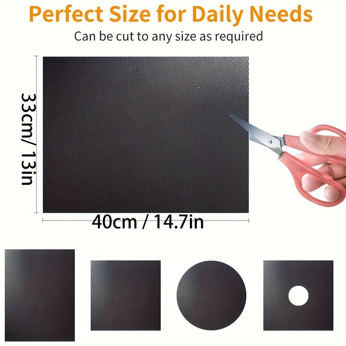 Tapis de protection antiadhésif pour four XL, lot de 2 - Accessoire de cuisine universel antiadhésif - PVC - PM50281 2pcs