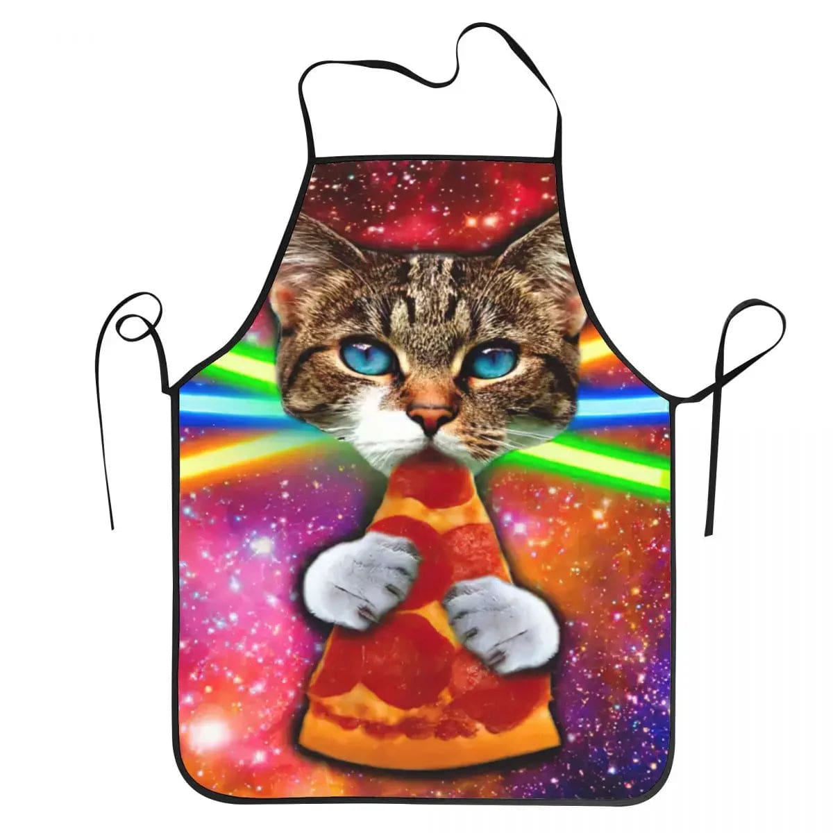 Unisex Space Pizza, animal paresseux sur une pizza, Meme Bib Apron Adult Women Men Chef Tablier Cuisine for Cooking Kitchen Funny Animal Baking