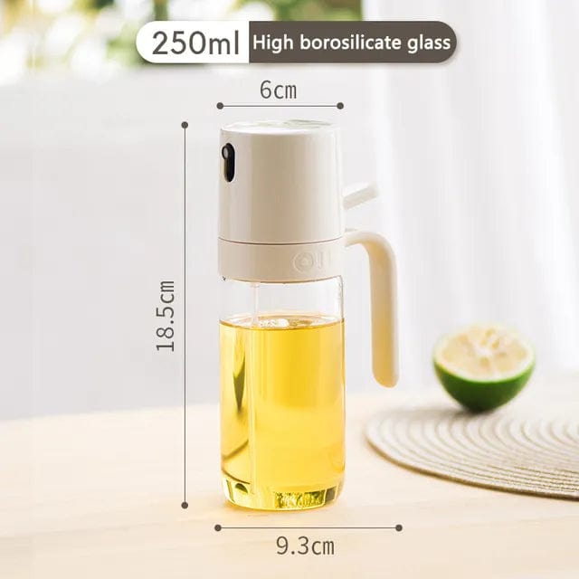 Vaporisateur d'Huile en Verre Borosilicate 250ml Blanc