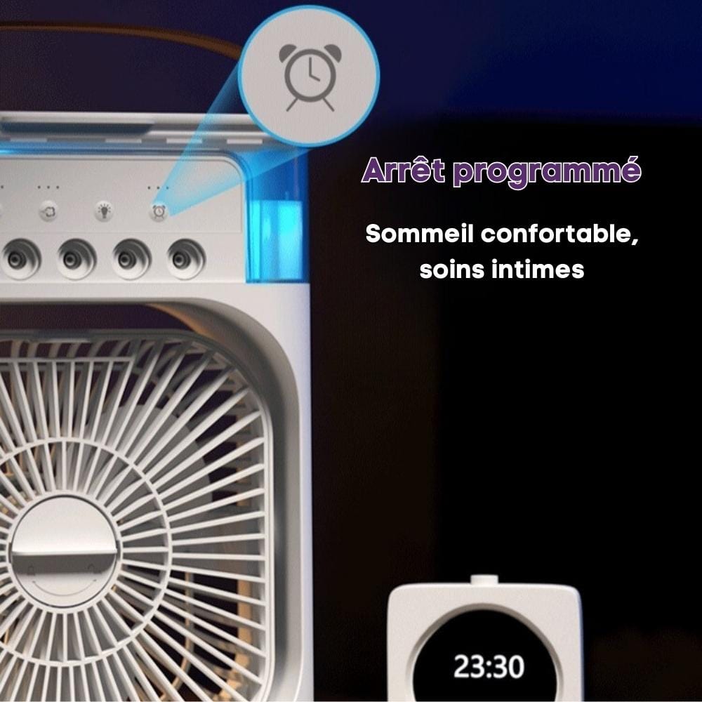 Ventilateur Humidificateur Brumisateur 3-en-1