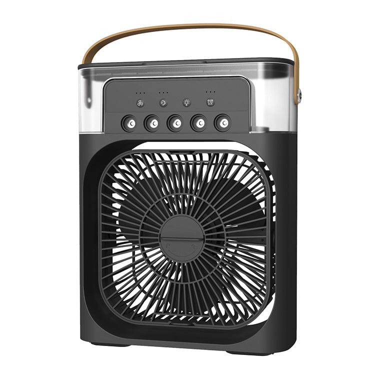 Ventilateur Humidificateur Brumisateur 3-en-1 Noir / USB