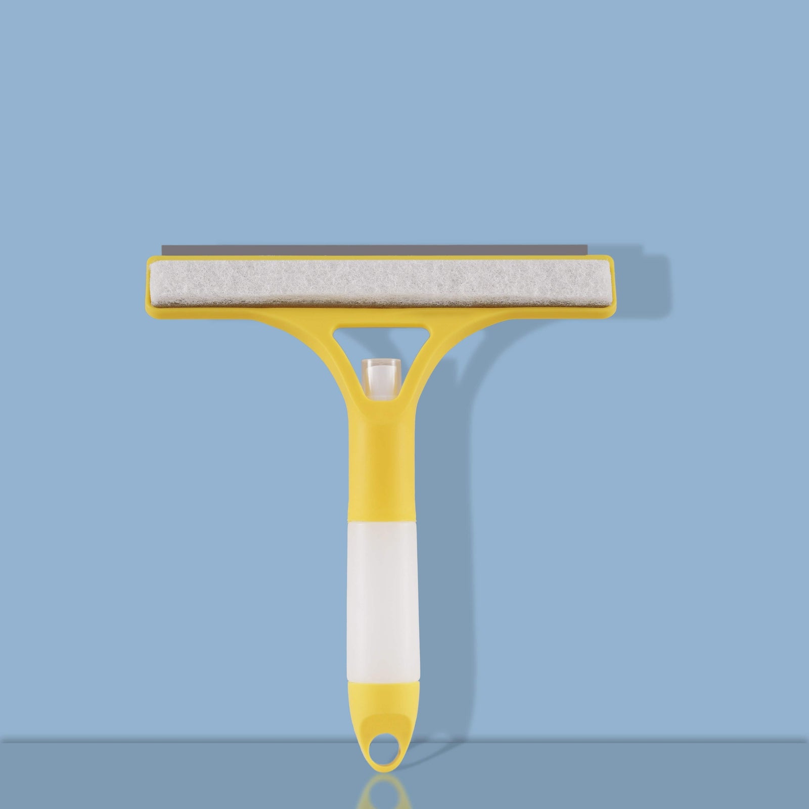 Vitre à Main Multifonction 3 en 1 avec Raclette et Pulvérisateur Yellow